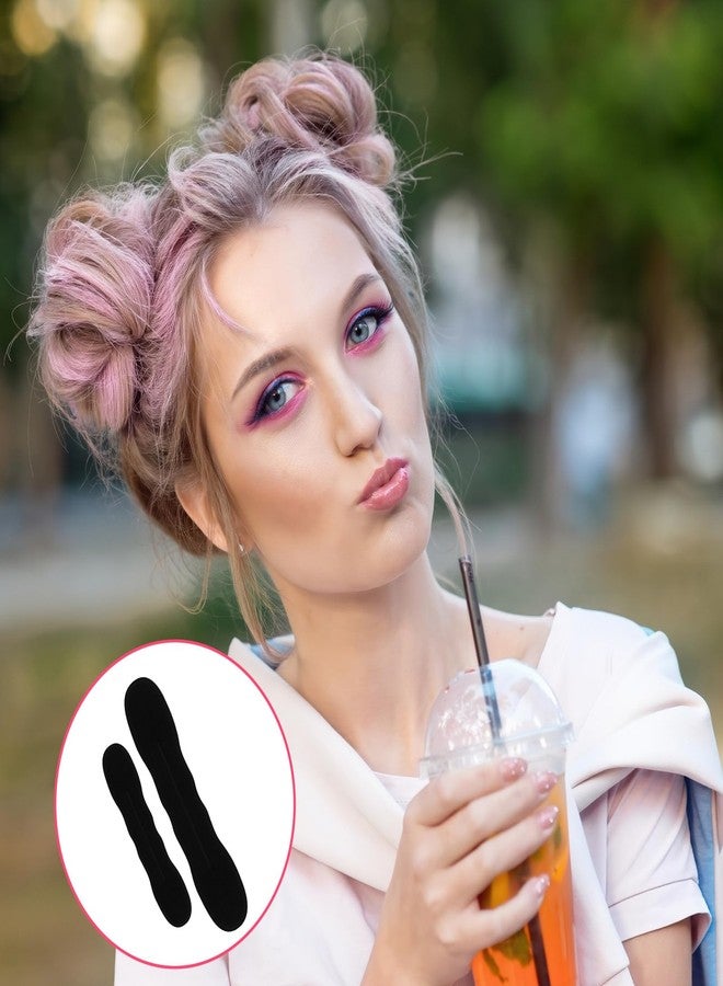 Pretwad 10 Pack Hair Bun Maker for Women - 5 Small & 5 Large Non-Slip Foam Sponge Bun Shapers for Easy Updos, Lazy Hair Curler Bun Clips, Reusable Magic Bun Curler for Long/Short/Thick/Thin Women Hair - Image 4